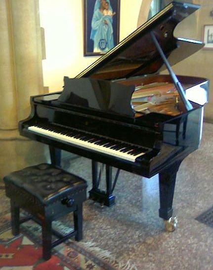 Steinway model D concert grand pianos