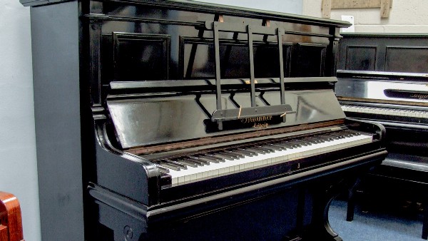 bluthner upright pianos in black polish