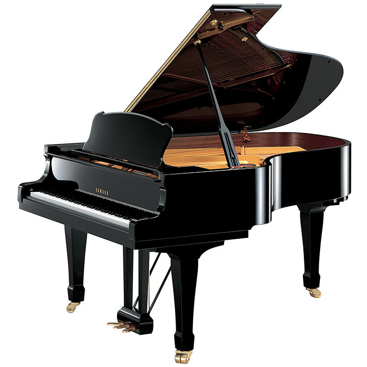 black polyester yamaha s4bb grand piano
