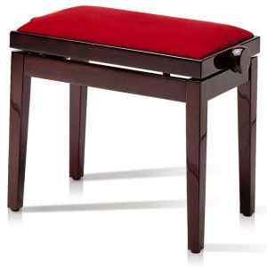Single adjustable piano stool