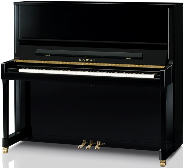 K-600 kawai upright piano in black