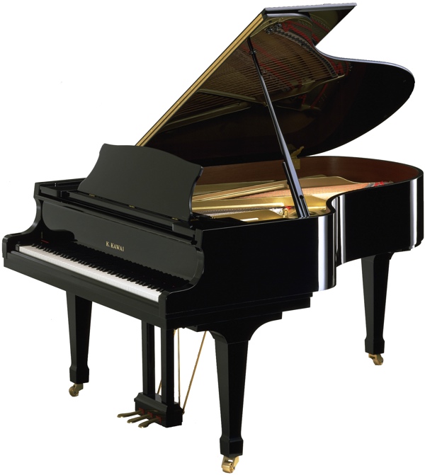 model RX-5 kawai grand pianos in black polyester