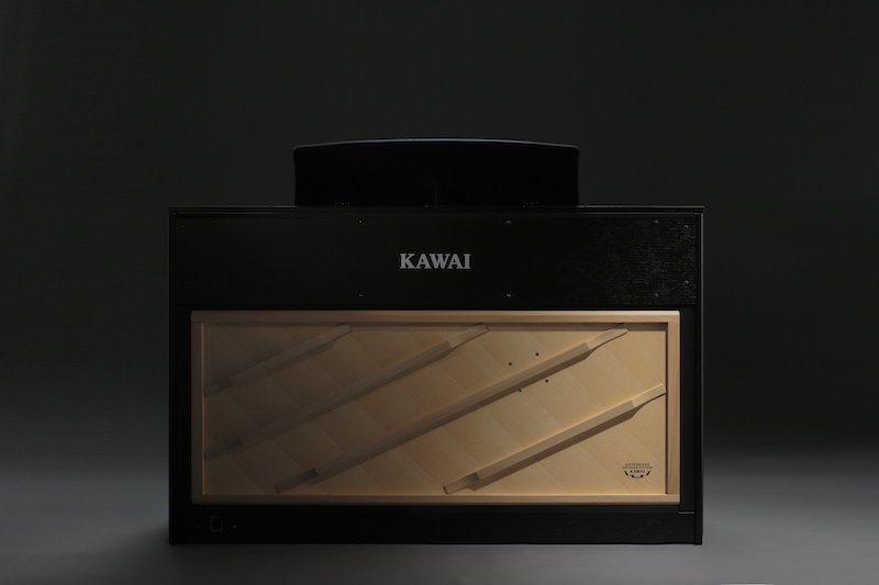 kawai digital piano with wooden soundboard