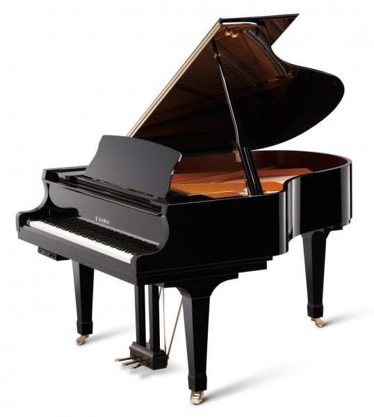 a black kawai gx-2atx2 grand piano