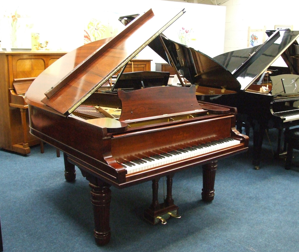 A Steinway grand piano in one of Roberts Pianos showrooms