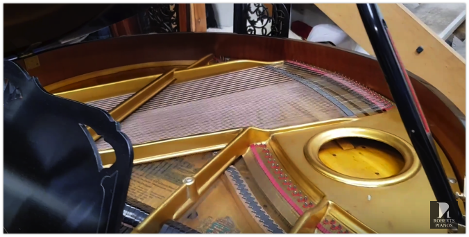 Remarkable semi-circular 5ft Seiler grand piano