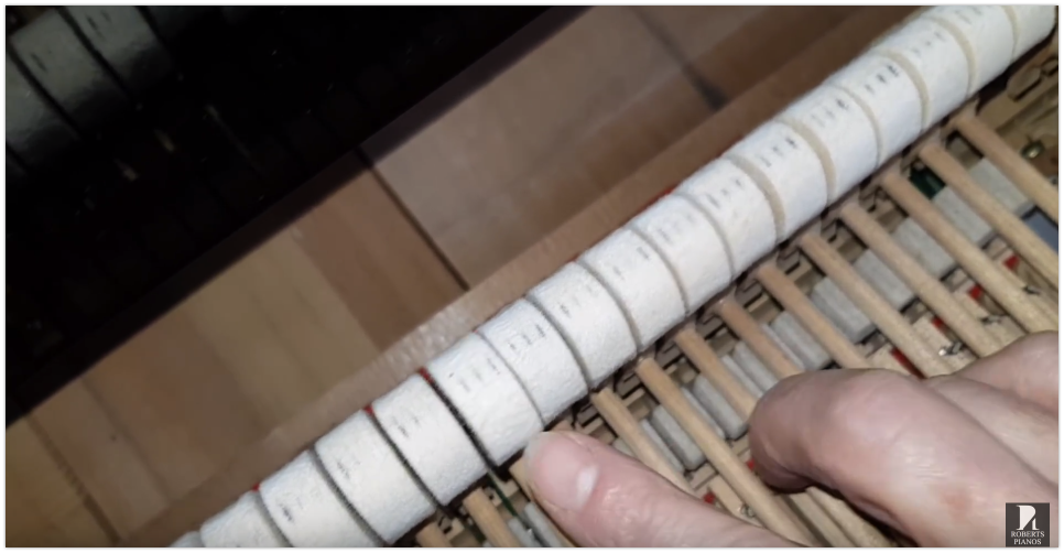 Yamaha G2 grand piano hammer impact